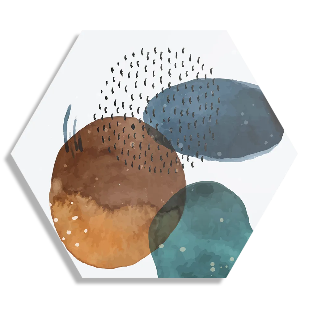 Template_Hexagon1_Abstract_34-1 Schilderij Abstract Cirkels Multikleur 02 Hexagon Template Hexagon1 Abstract 34 1