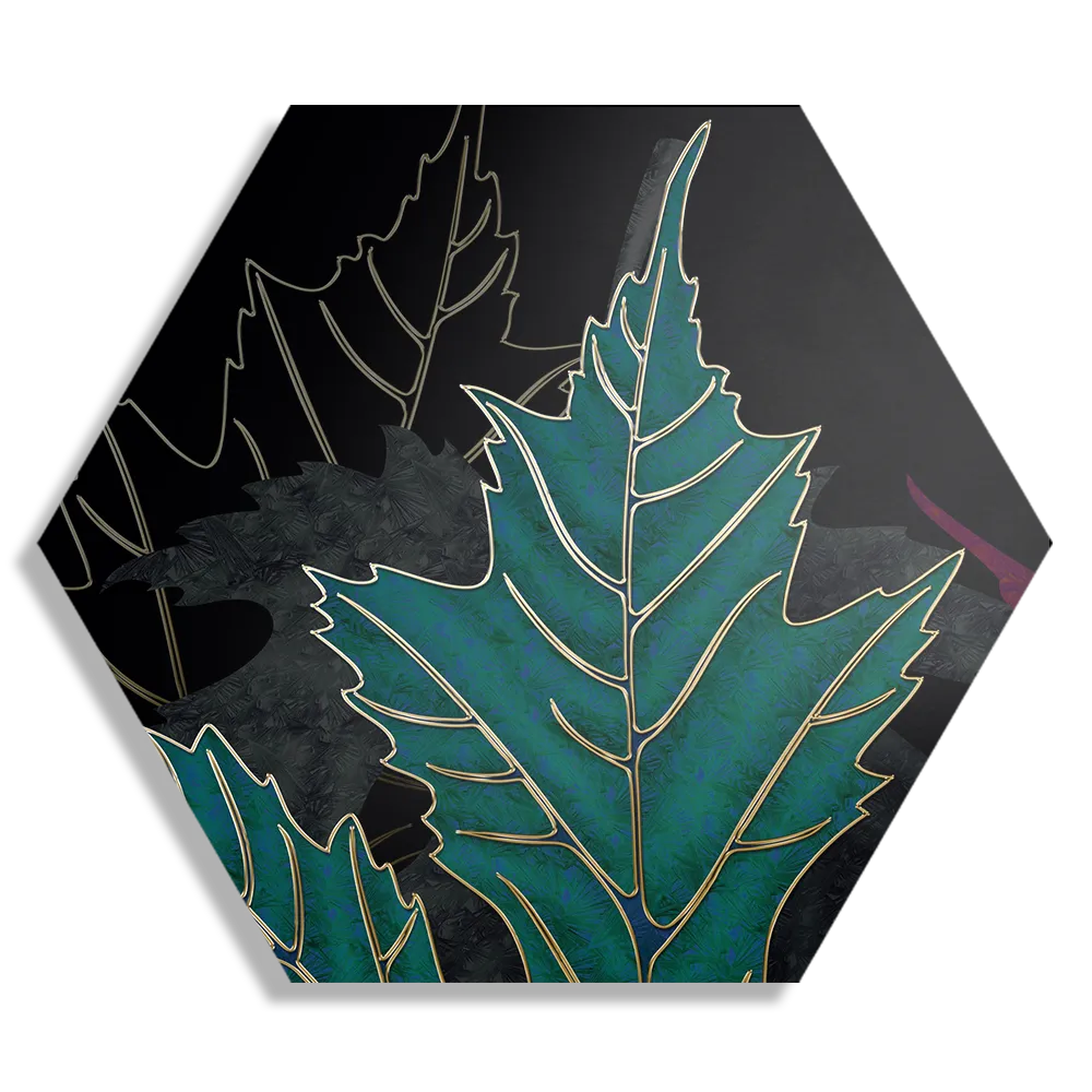 Schilderij Het Blad Van De Boom Kunst 01 Hexagon Template Hexagon1 Abstract 51 1