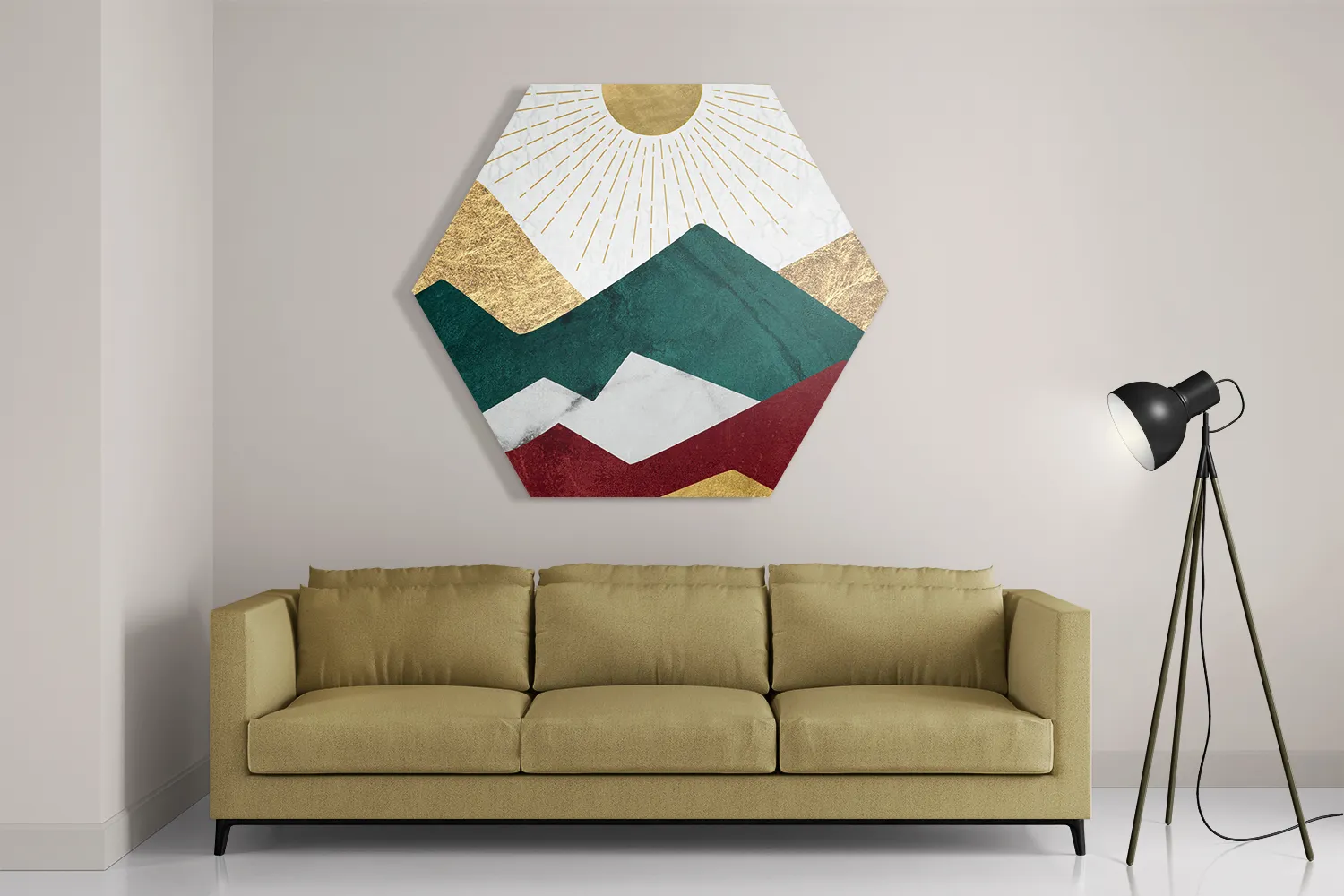 Template_Hexagon1_Abstract_52-2 Schilderij Kleurrijke Bergen 02 Hexagon Template Hexagon1 Abstract 52 2