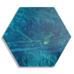 Schilderij Blue Ice Hexagon Template Hexagon1 Abstract 54 1