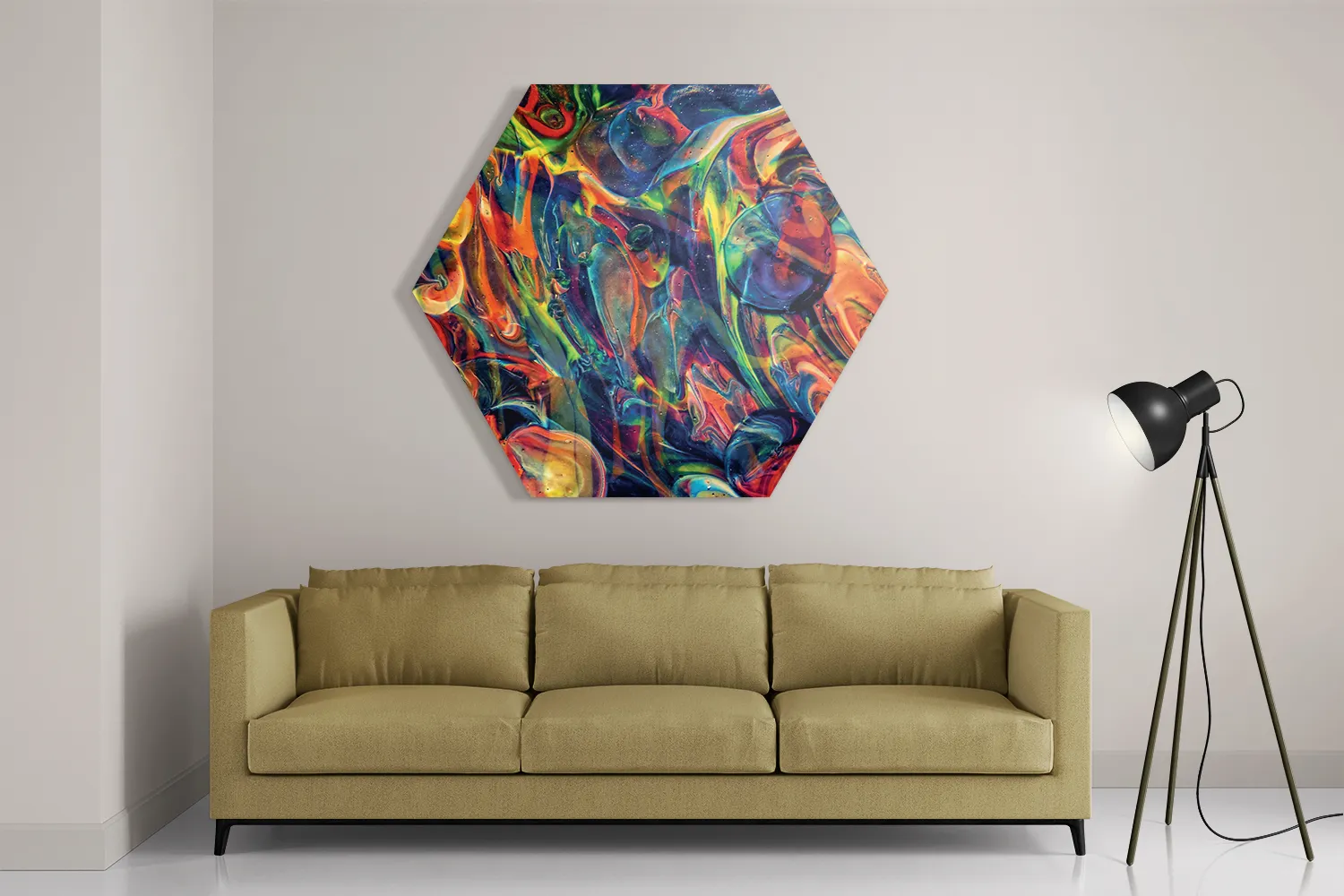 Schilderij Colorfull Art Design Hexagon Template Hexagon1 Abstract 59 2