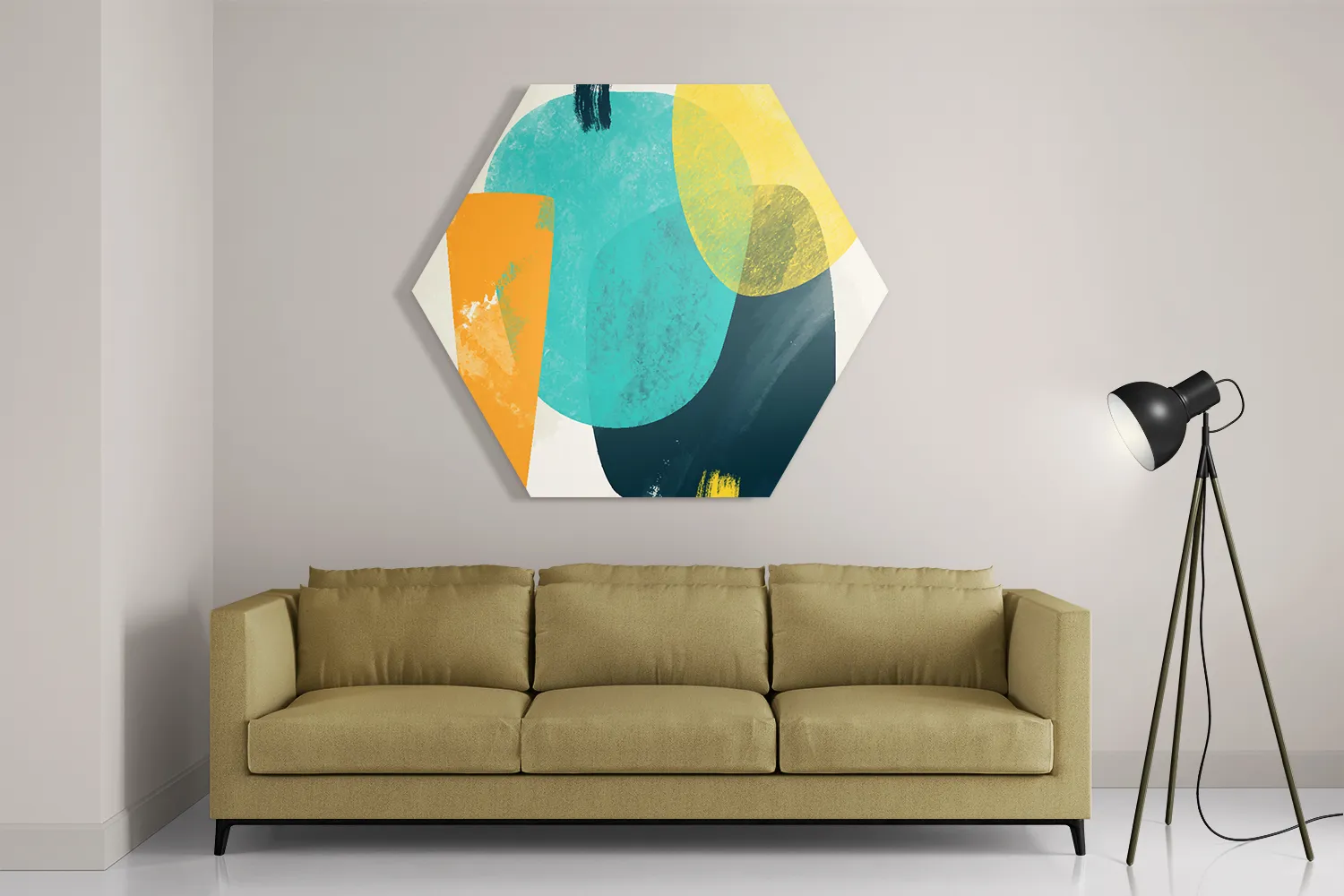 Schilderij Kleurrijk Abstract 02 Hexagon Template Hexagon1 Abstract 68 2