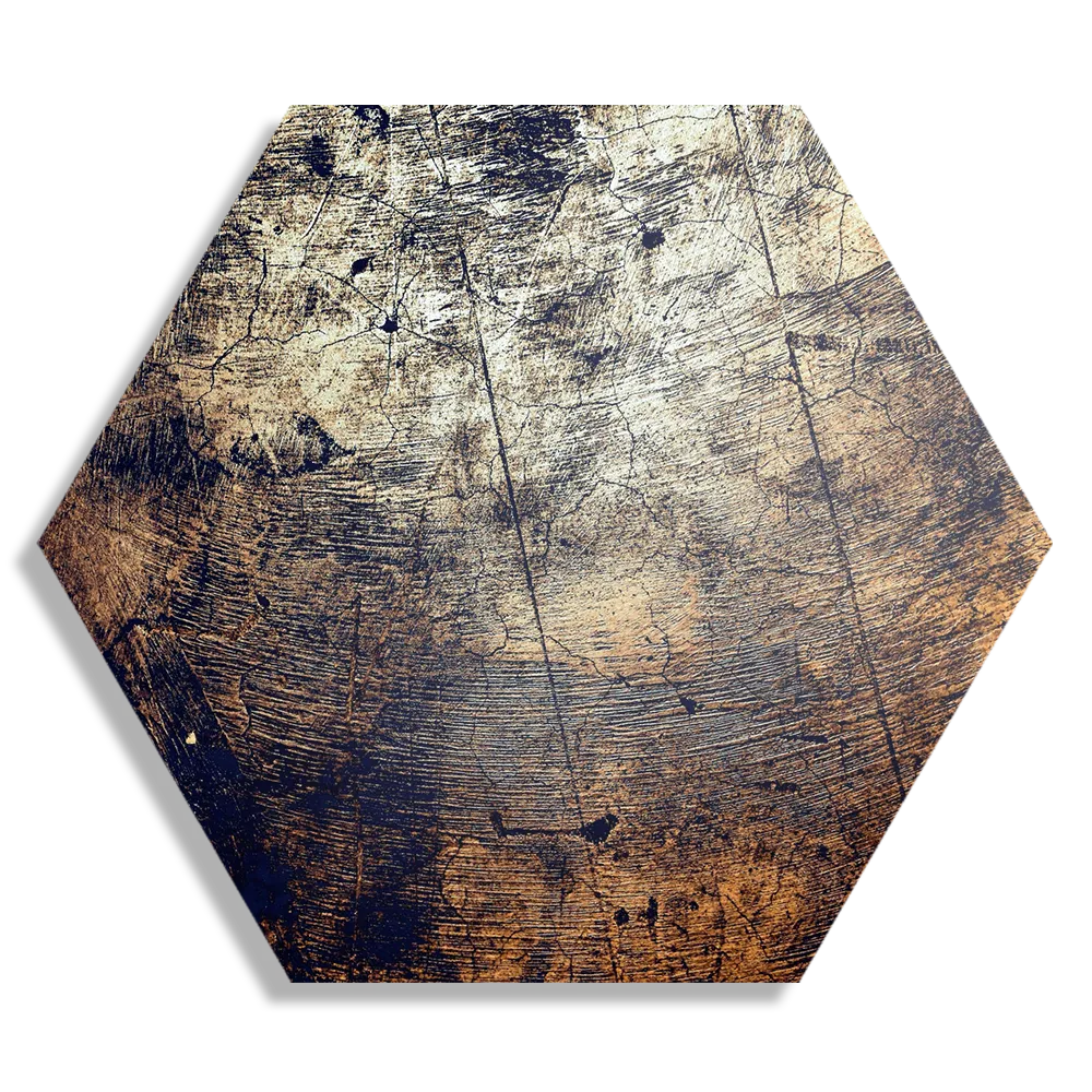 Schilderij Boomstam - Boomschors - Hout Patroon Hexagon Template Hexagon1 Abstract 94 1