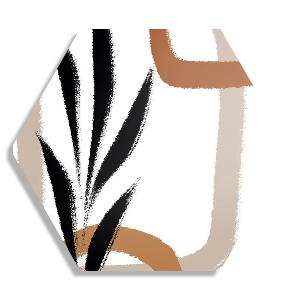 Schilderij Naturel tinten scandinavisch 02 Hexagon Template Hexagon1 Abstract 97 1