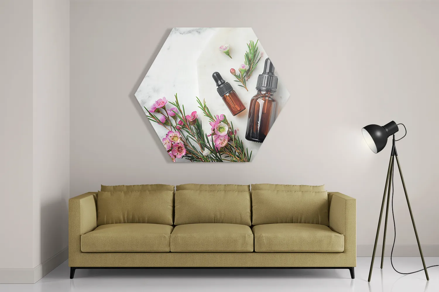 Schilderij Beautysalon Rozetinten Marmer Hexagon Template Hexagon1 Beauty 13 2