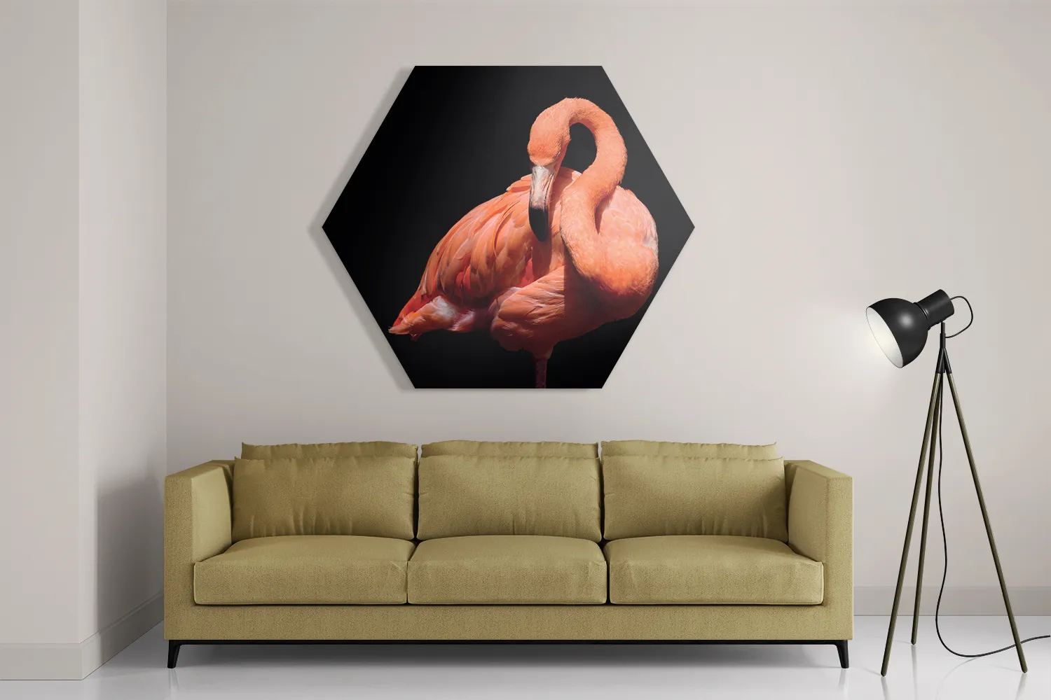 Schilderij Falmingo Contrast Hexagon Template Hexagon1 Dieren 33 2