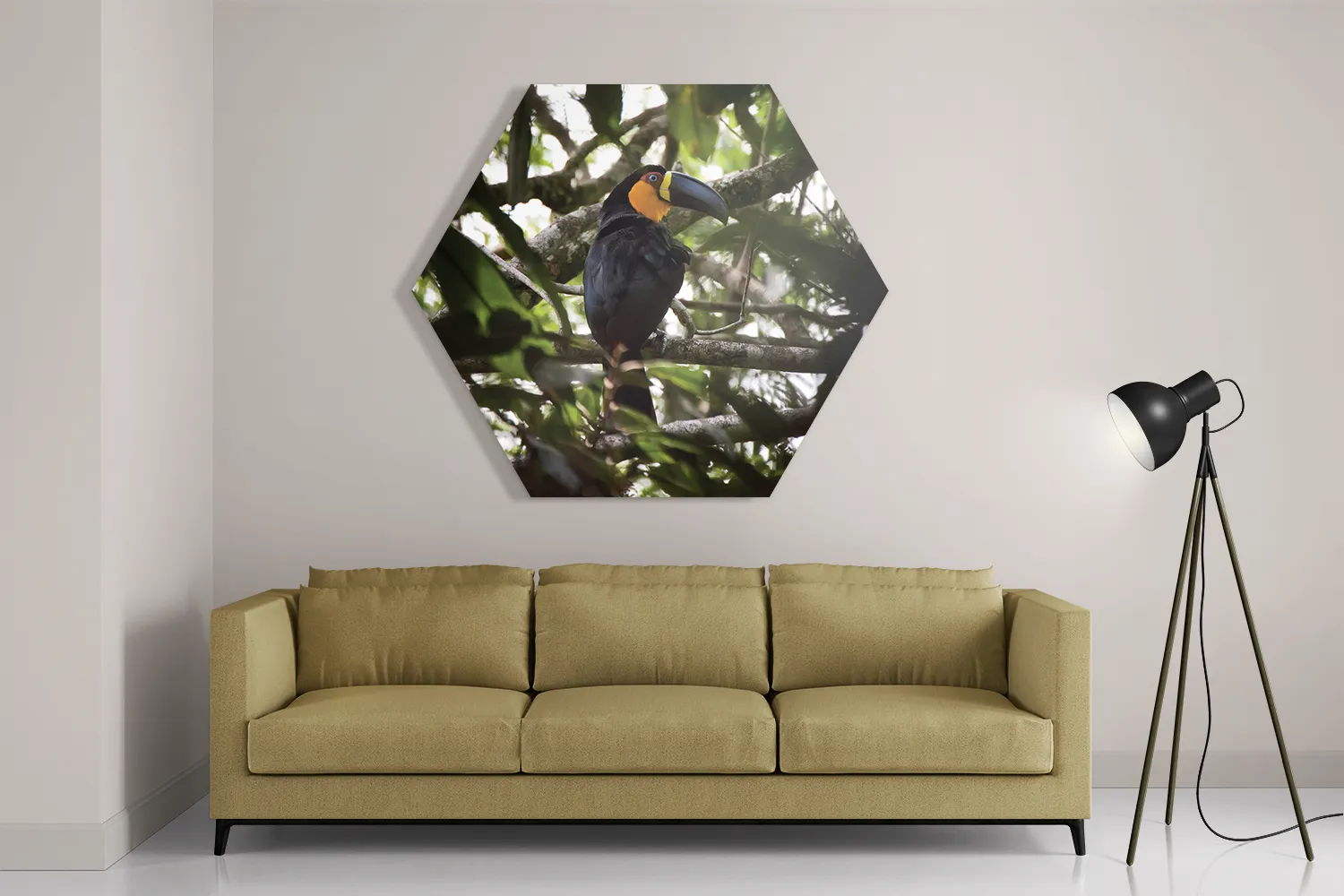 Template_Hexagon1_Dieren_37-2 Schilderij De Toekan Hexagon Template Hexagon1 Dieren 37 2