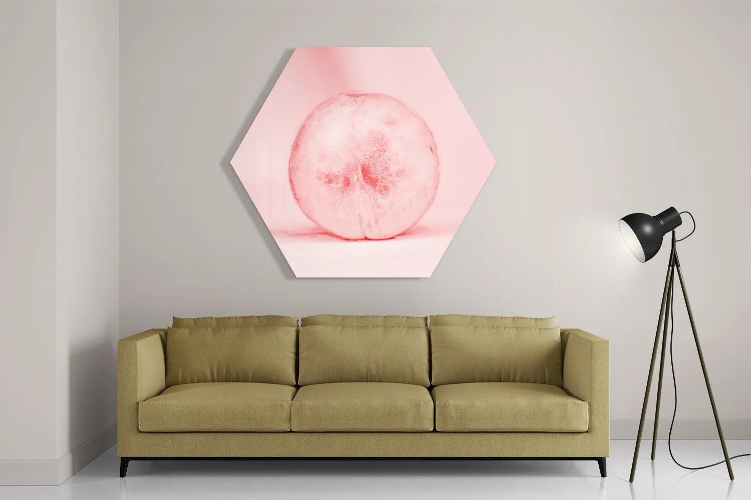 Schilderij Radijsje Roze Hexagon Template Hexagon1 Eten En Drinken 1 2