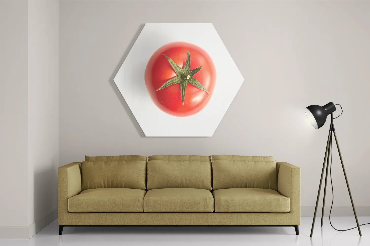Schilderij Tomato Hexagon Template Hexagon1 Eten En Drinken 12 2