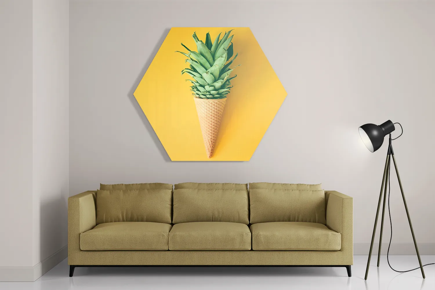 Template_Hexagon1_Eten-En-Drinken_16-2 Schilderij Ijshoorn met Plant Hexagon Template Hexagon1 Eten En Drinken 16 2