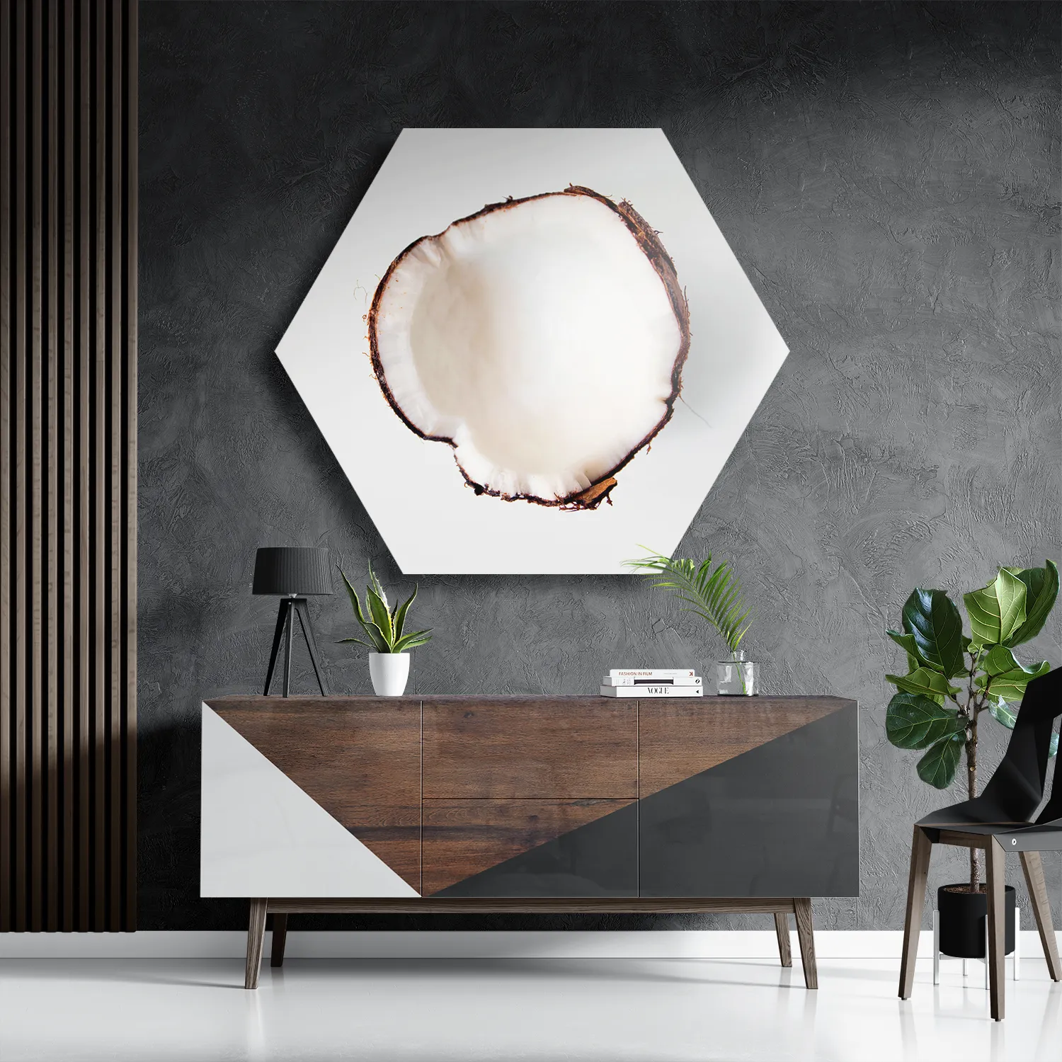 Schilderij Coconut Hexagon Template Hexagon1 Eten En Drinken 3 3