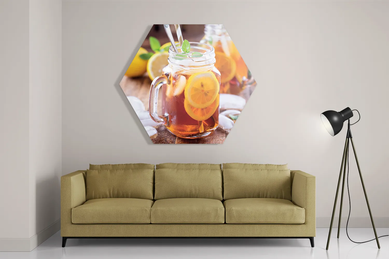 Schilderij Home Made Lemonade Hexagon Template Hexagon1 Eten En Drinken 38 2