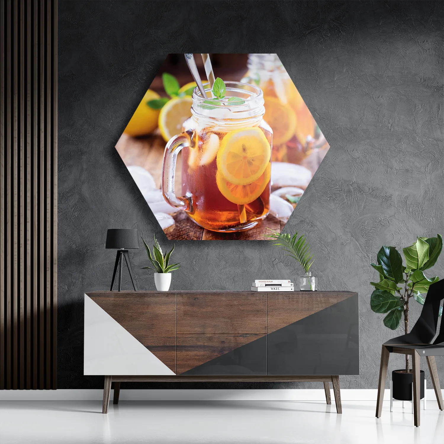 Schilderij Home Made Lemonade Hexagon Template Hexagon1 Eten En Drinken 38 3