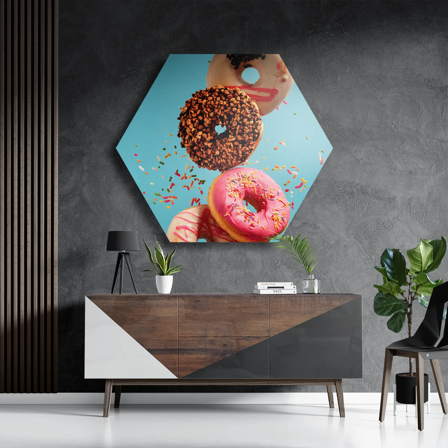 Template_Hexagon1_Eten-En-Drinken_48-3 Schilderij Donuts Hexagon Template Hexagon1 Eten En Drinken 48 3