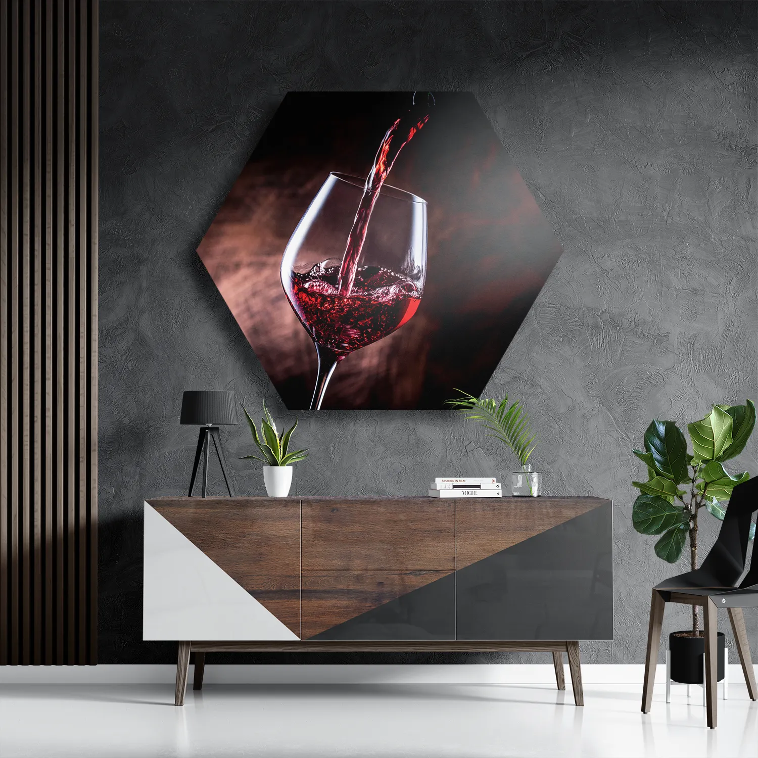 Schilderij Ijsjes op Hoorn Hexagon Template Hexagon1 Eten En Drinken 50 3