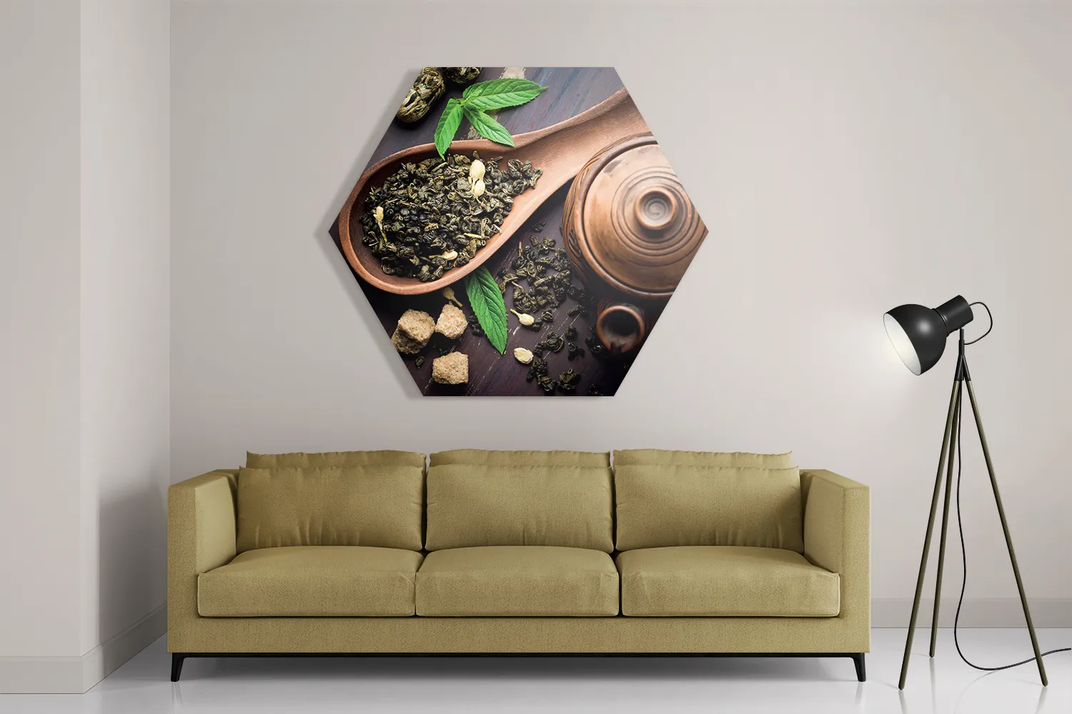 Schilderij Specerijen Met Set Hexagon Template Hexagon1 Eten En Drinken 54 2