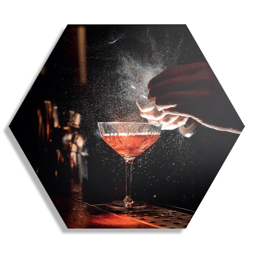 Schilderij Cocktail Bar 01 Hexagon Template Hexagon1 Eten En Drinken 55 1