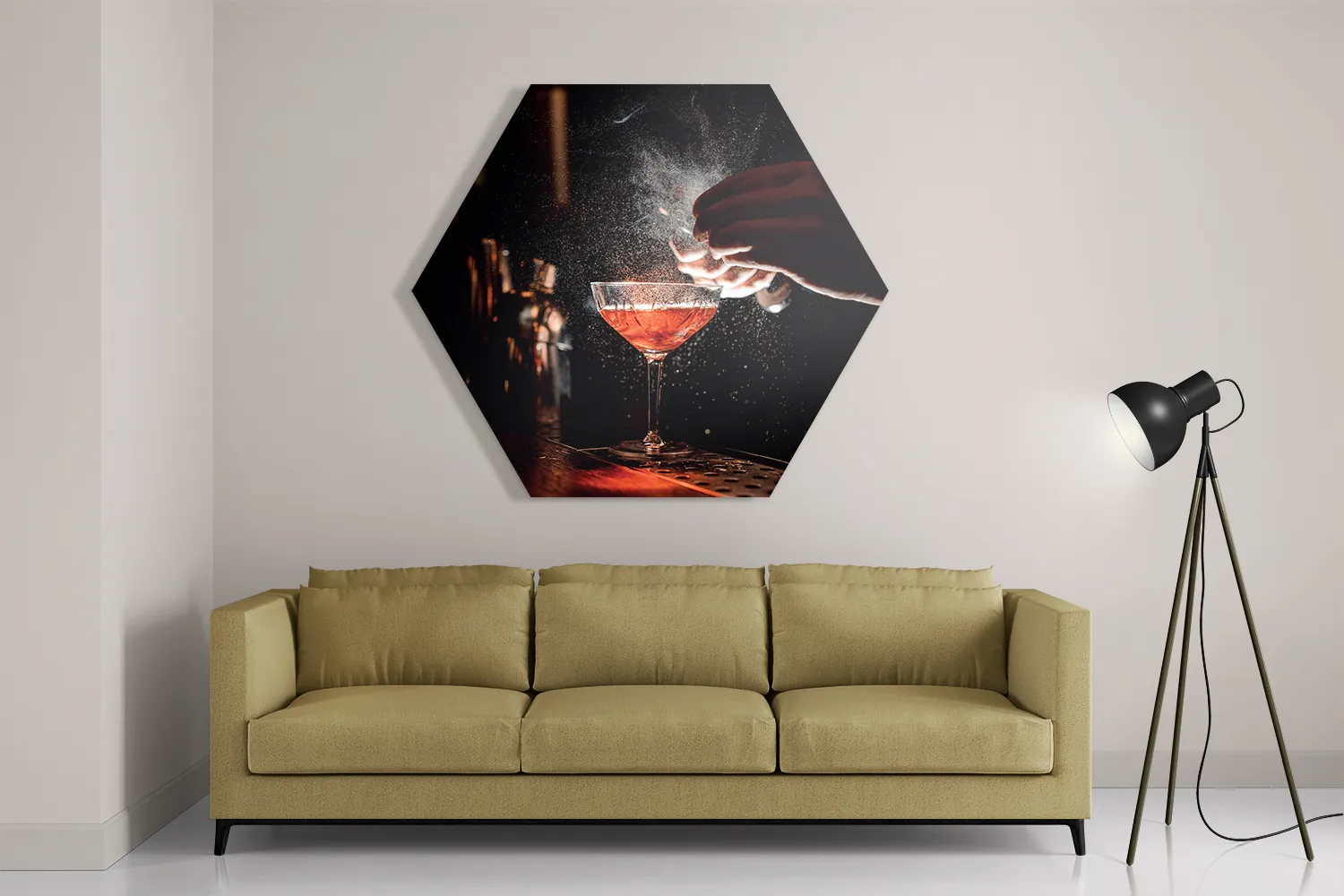 Schilderij Cocktail Bar 01 Hexagon Template Hexagon1 Eten En Drinken 55 2