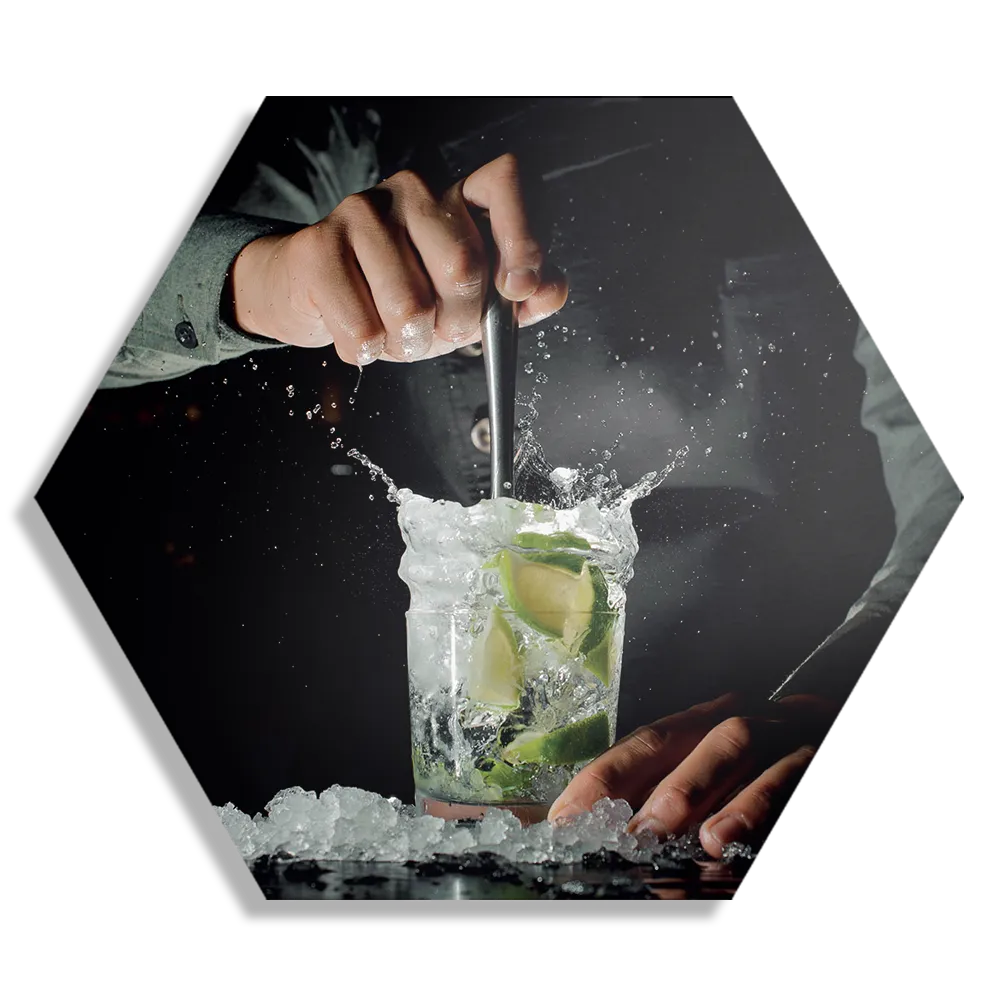 Schilderij Cocktail Bar 02 Hexagon Template Hexagon1 Eten En Drinken 56 1
