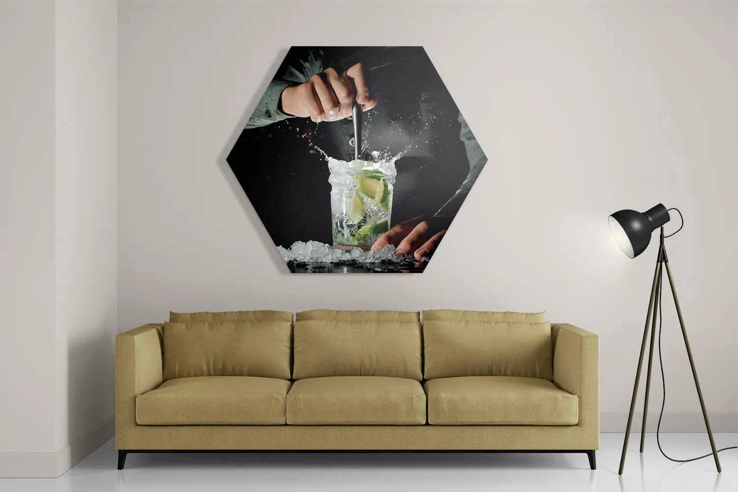 Schilderij Cocktail Bar 02 Hexagon Template Hexagon1 Eten En Drinken 56 2