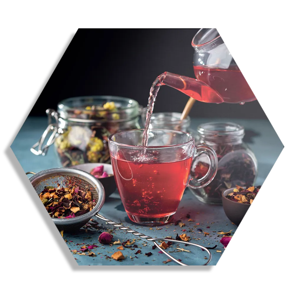 Schilderij Thee met Specerijen Hexagon Template Hexagon1 Eten En Drinken 58 1