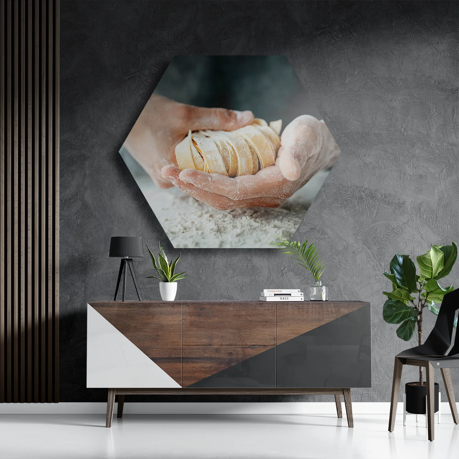 Schilderij Home Made Bakery Hexagon Template Hexagon1 Eten En Drinken 59 3