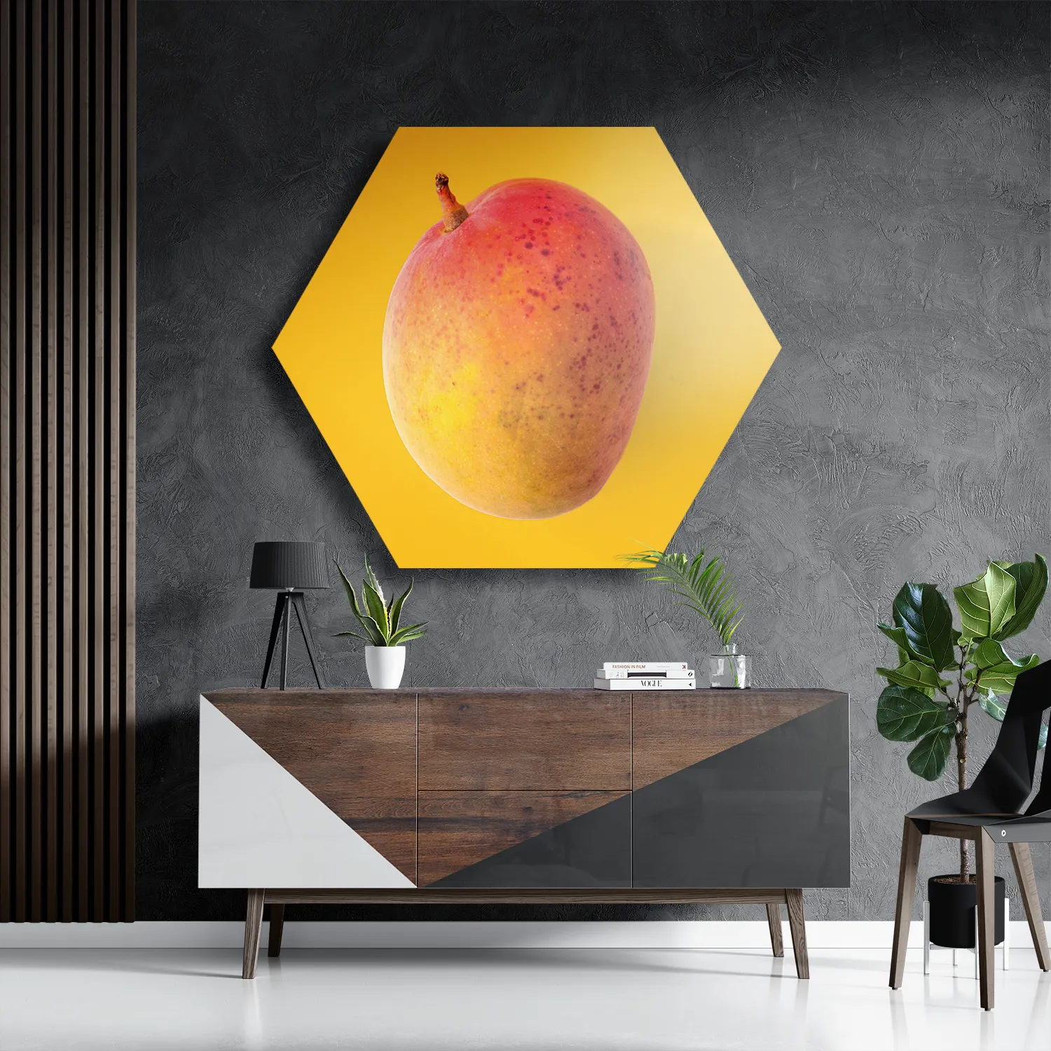 Schilderij Mango Hexagon Template Hexagon1 Eten En Drinken 6 3