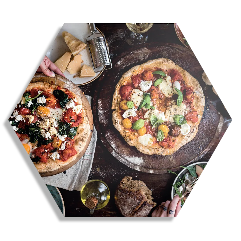 Schilderij Italiaans Restaurant Hexagon Template Hexagon1 Eten En Drinken 60 1