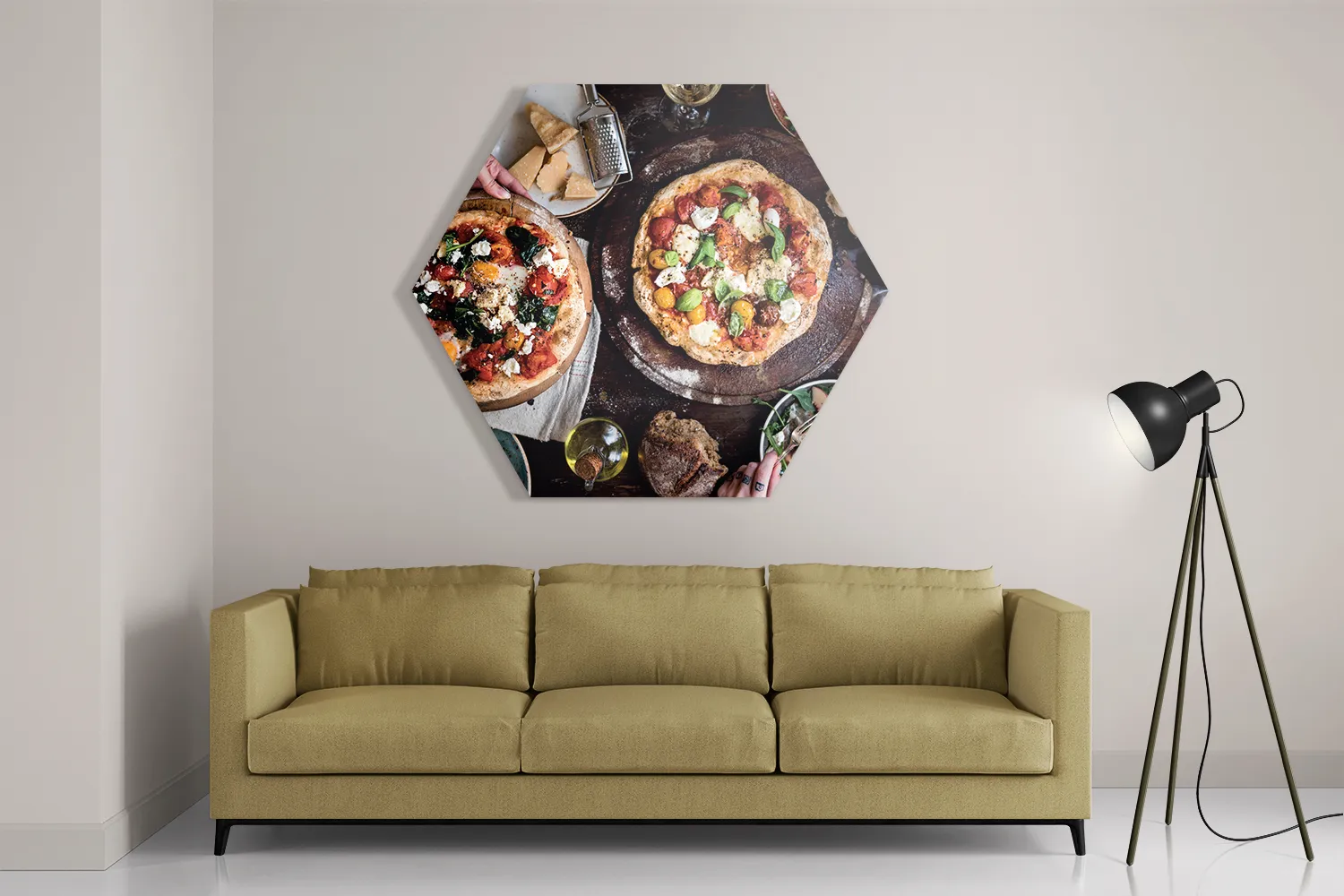 Schilderij Italiaans Restaurant Hexagon Template Hexagon1 Eten En Drinken 60 2