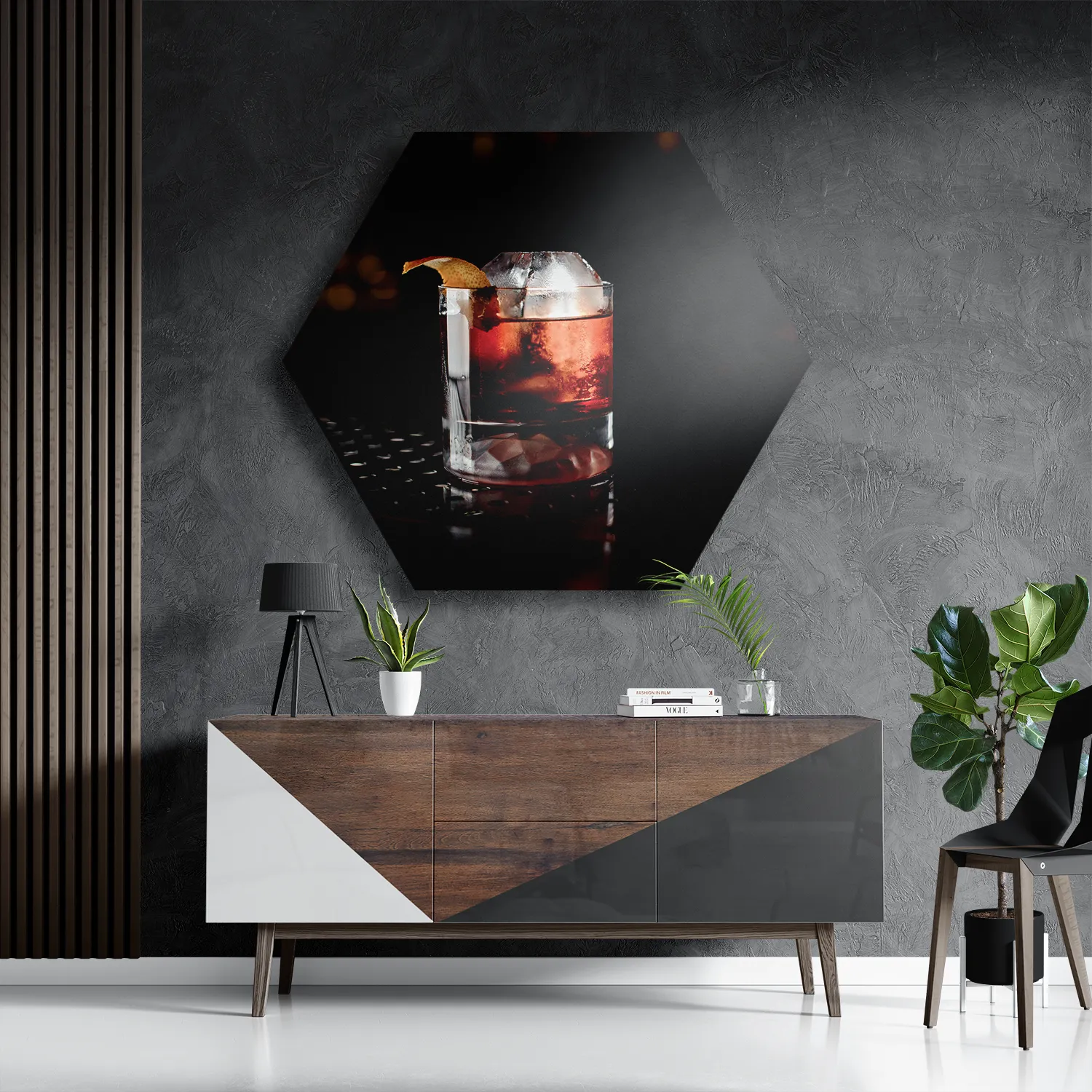 Schilderij Cocktail Bar 03 Hexagon Template Hexagon1 Eten En Drinken 61 3