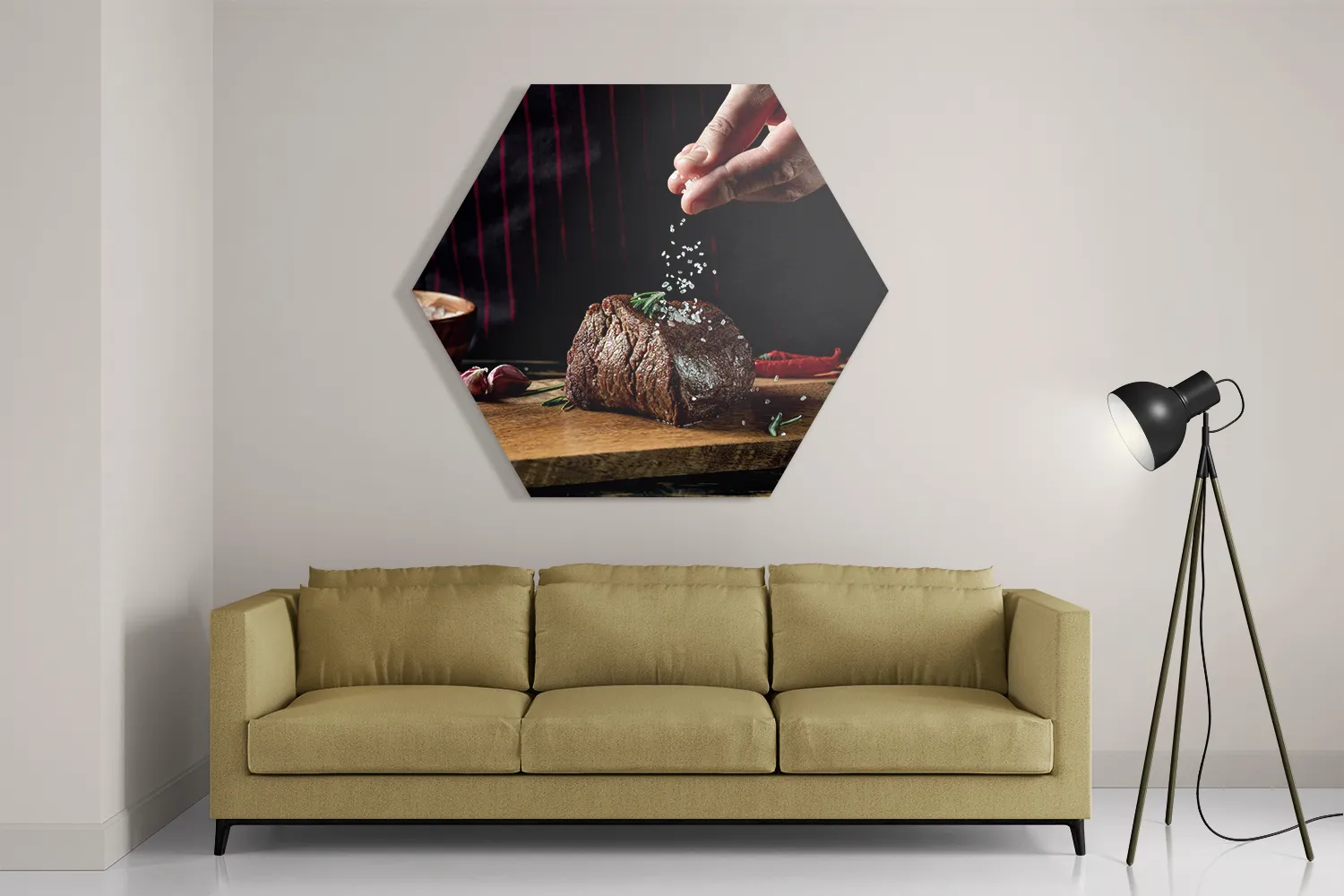 Template_Hexagon1_Eten-En-Drinken_66-2 Schilderij Home Made Beef Hexagon Template Hexagon1 Eten En Drinken 66 2