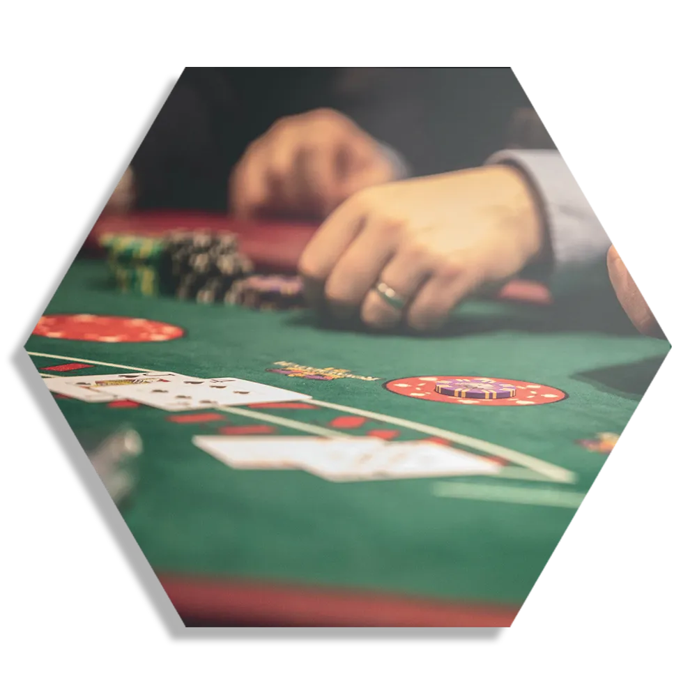 Schilderij Poker Hexagon Template Hexagon1 Gaming En Spel 3 1