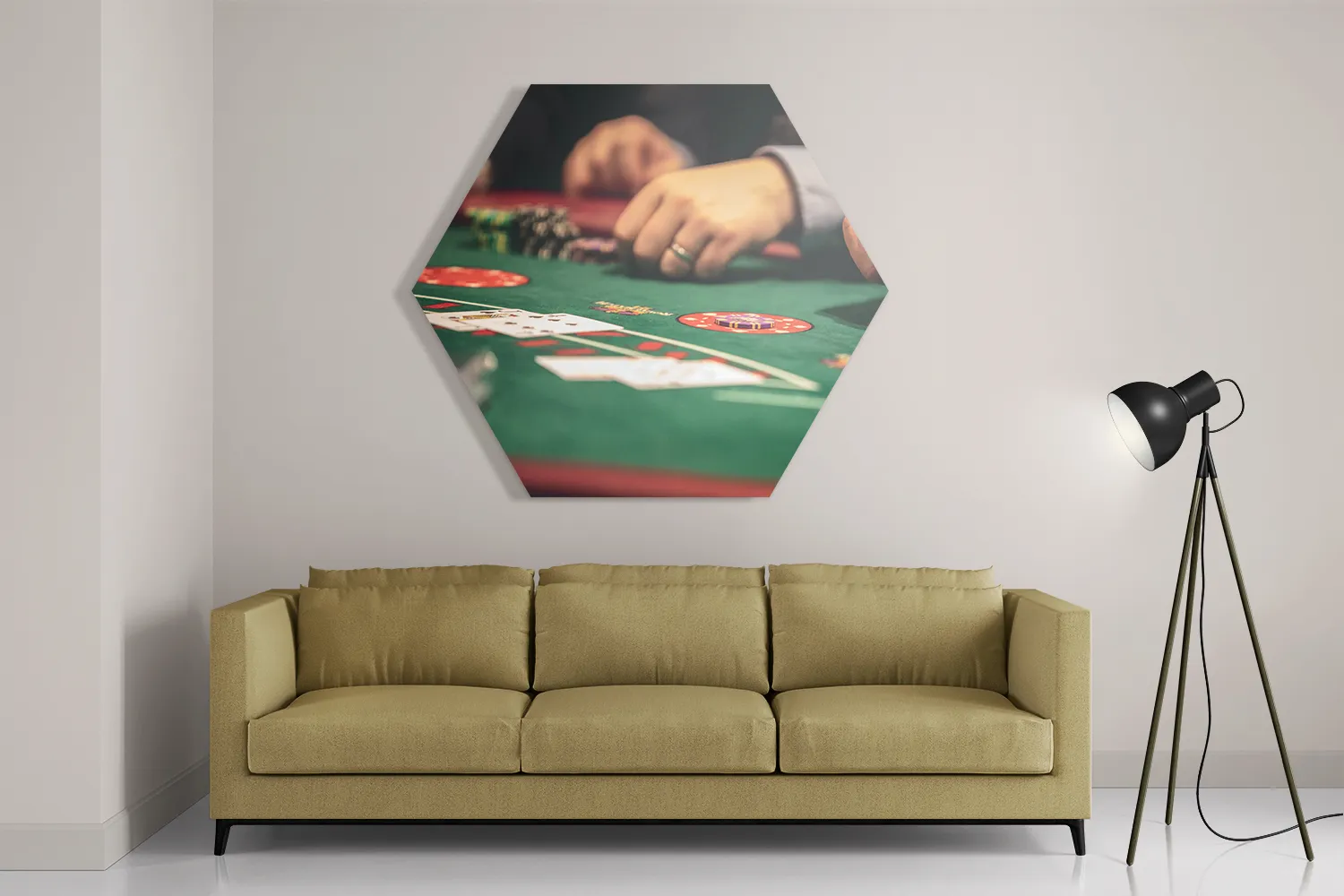 Schilderij Poker Hexagon Template Hexagon1 Gaming En Spel 3 2