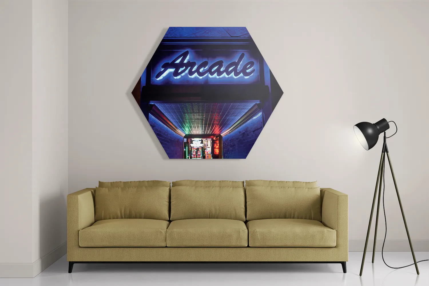 Schilderij Arcada Hexagon Template Hexagon1 Gaming En Spel 4 2