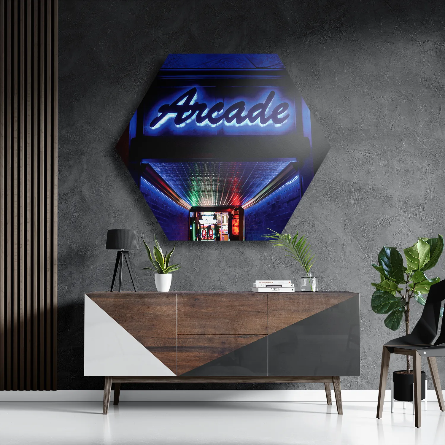 Schilderij Arcada Hexagon Template Hexagon1 Gaming En Spel 4 3