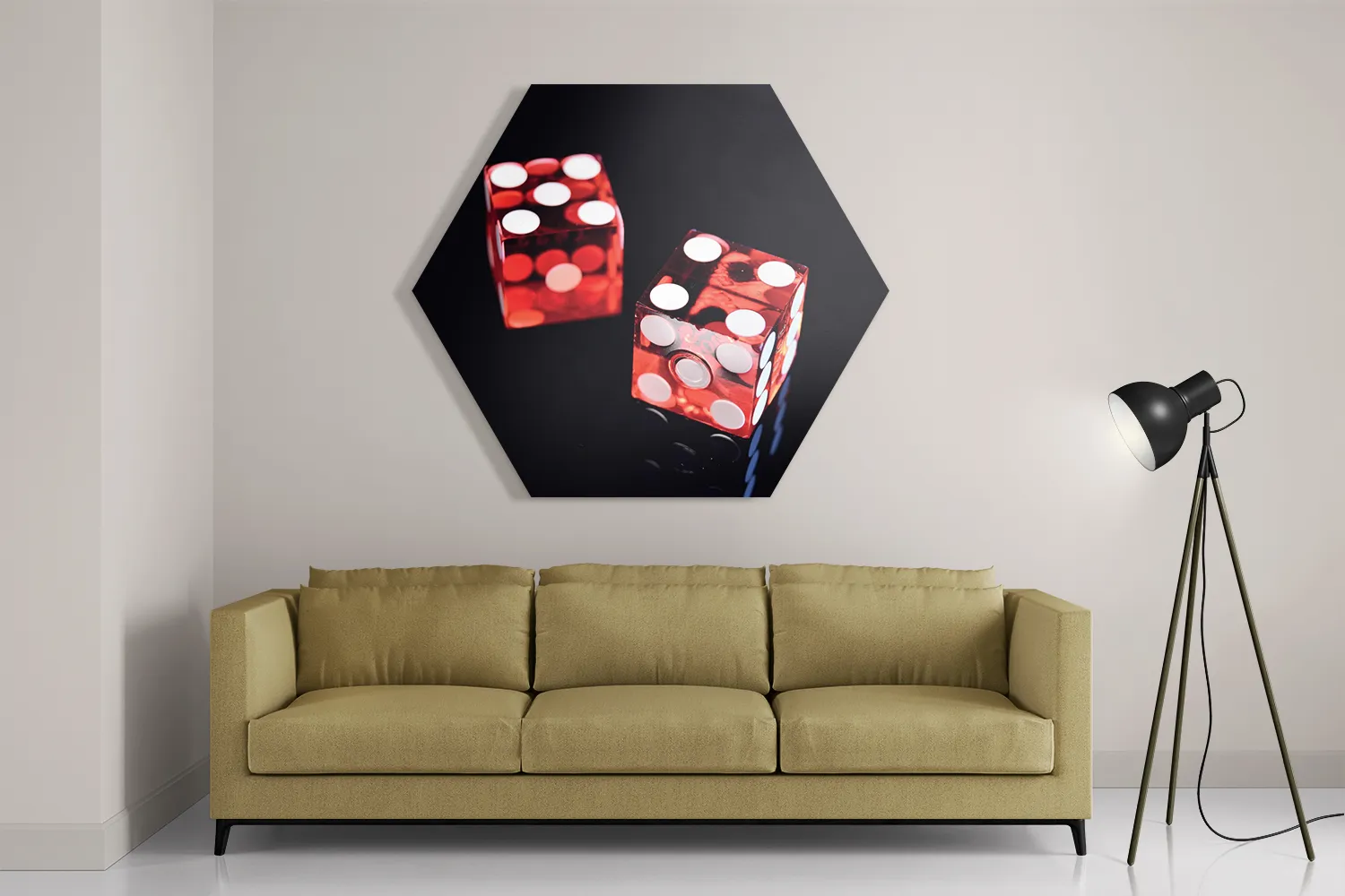 Schilderij De Dobbelstenen Hexagon Template Hexagon1 Gaming En Spel 6 2