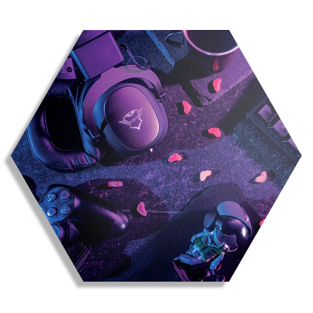 Schilderij Gaming Set Hexagon Template Hexagon1 Gaming En Spel 7 1