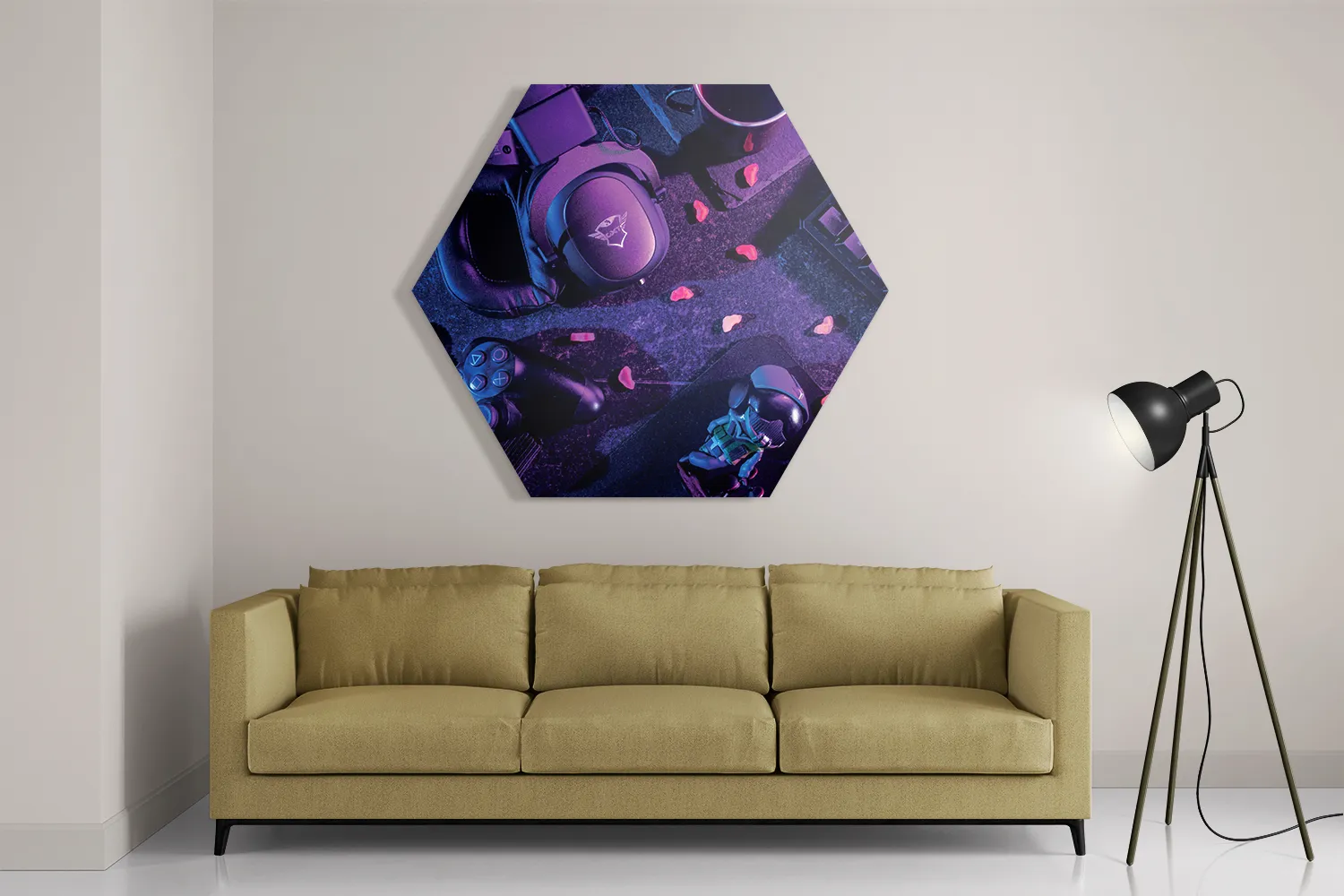 Schilderij Gaming Set Hexagon Template Hexagon1 Gaming En Spel 7 2