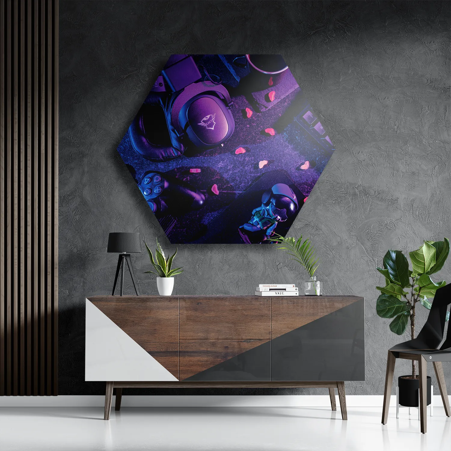 Schilderij Gaming Set Hexagon Template Hexagon1 Gaming En Spel 7 3