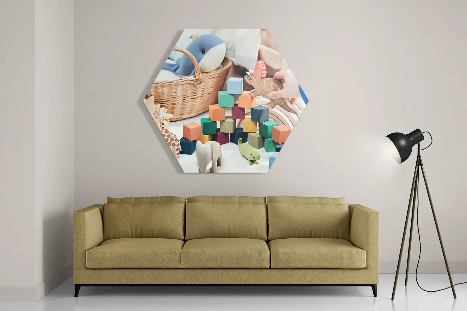 Schilderij Spelende Kinderen Hexagon Template Hexagon1 Kinderen 21 2