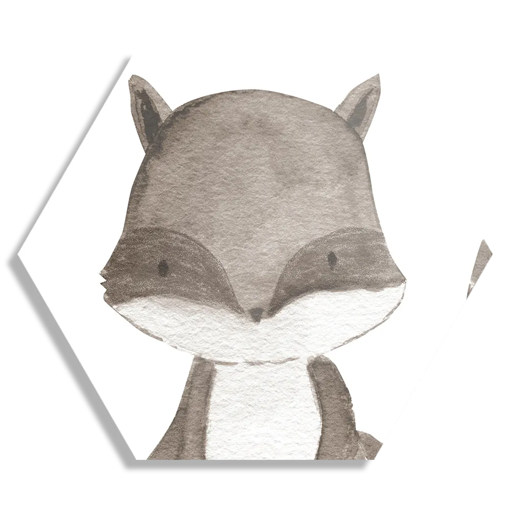 Schilderij De Schuwe Vos Hexagon Template Hexagon1 Kinderen 32 1