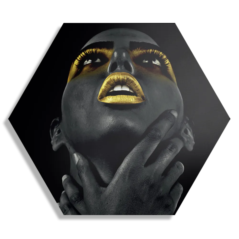 Schilderij Hoopvol Model Hexagon Template Hexagon1 Lifestyle 10 1