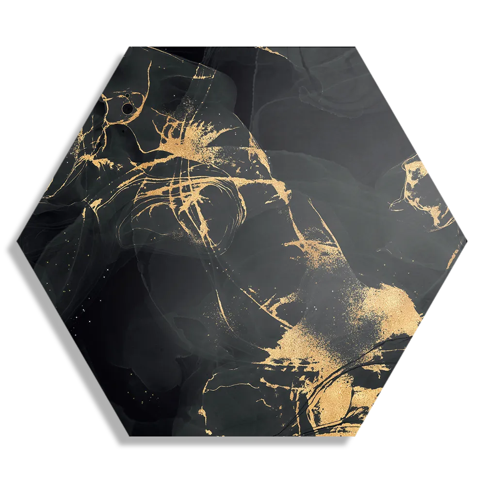 Template_Hexagon1_Marmer_15-1 Schilderij Abstract Marmer Look Zwart met Goud 04 Hexagon Template Hexagon1 Marmer 15 1