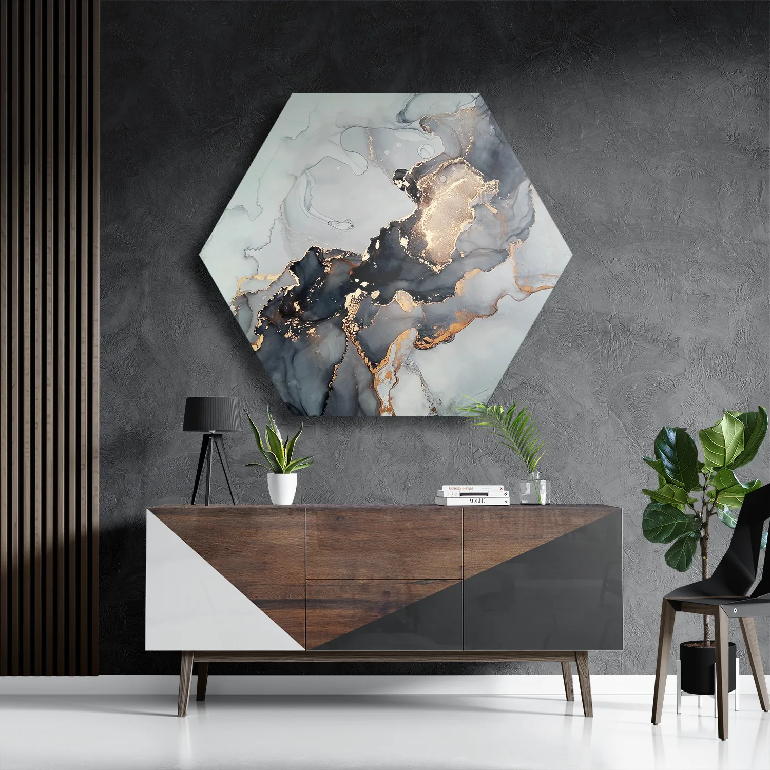 Schilderij Marmer Look Hotel Chique 01 Hexagon Template Hexagon1 Marmer 19 3