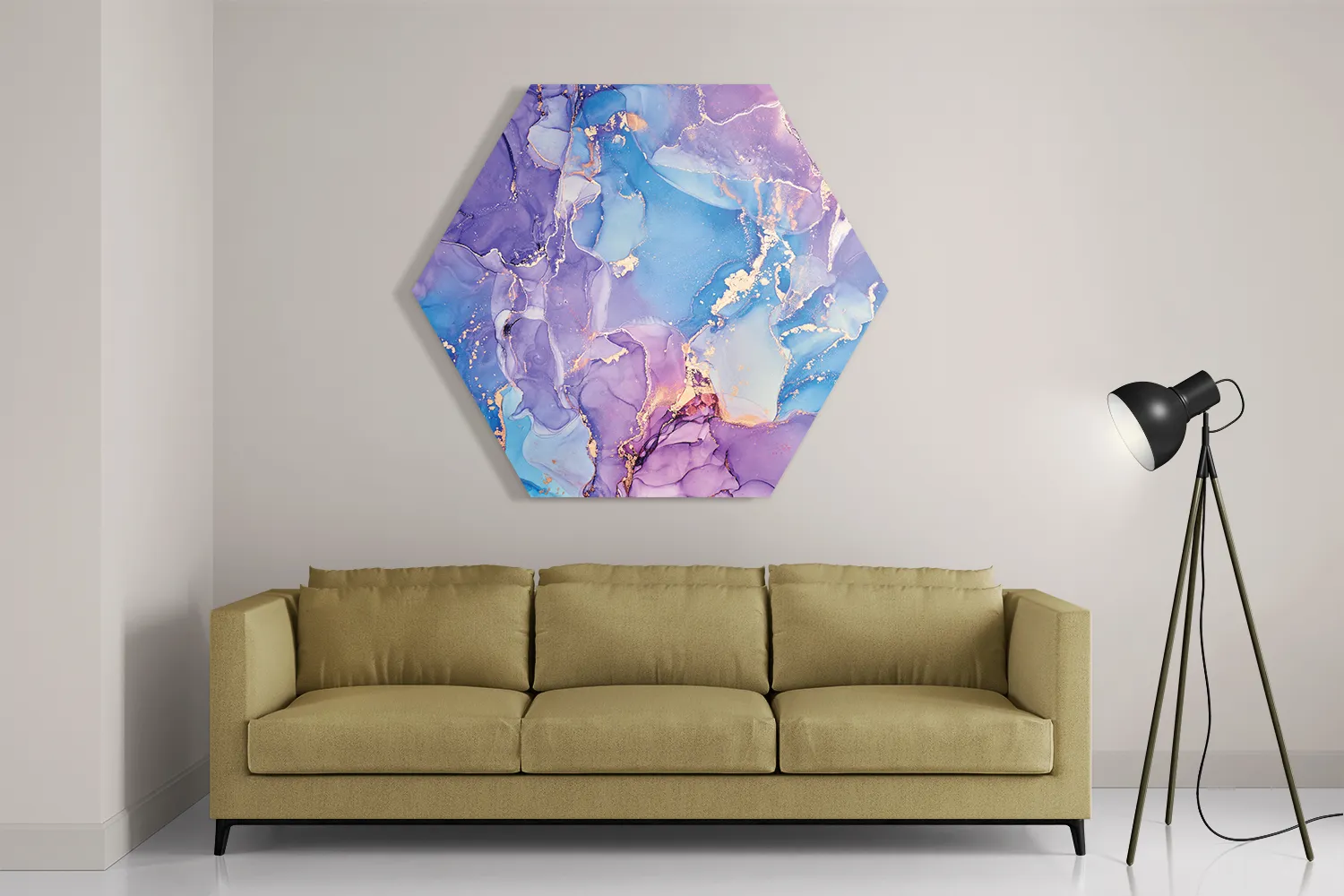 Schilderij Marmer Look Colored 01 Hexagon Template Hexagon1 Marmer 20 2