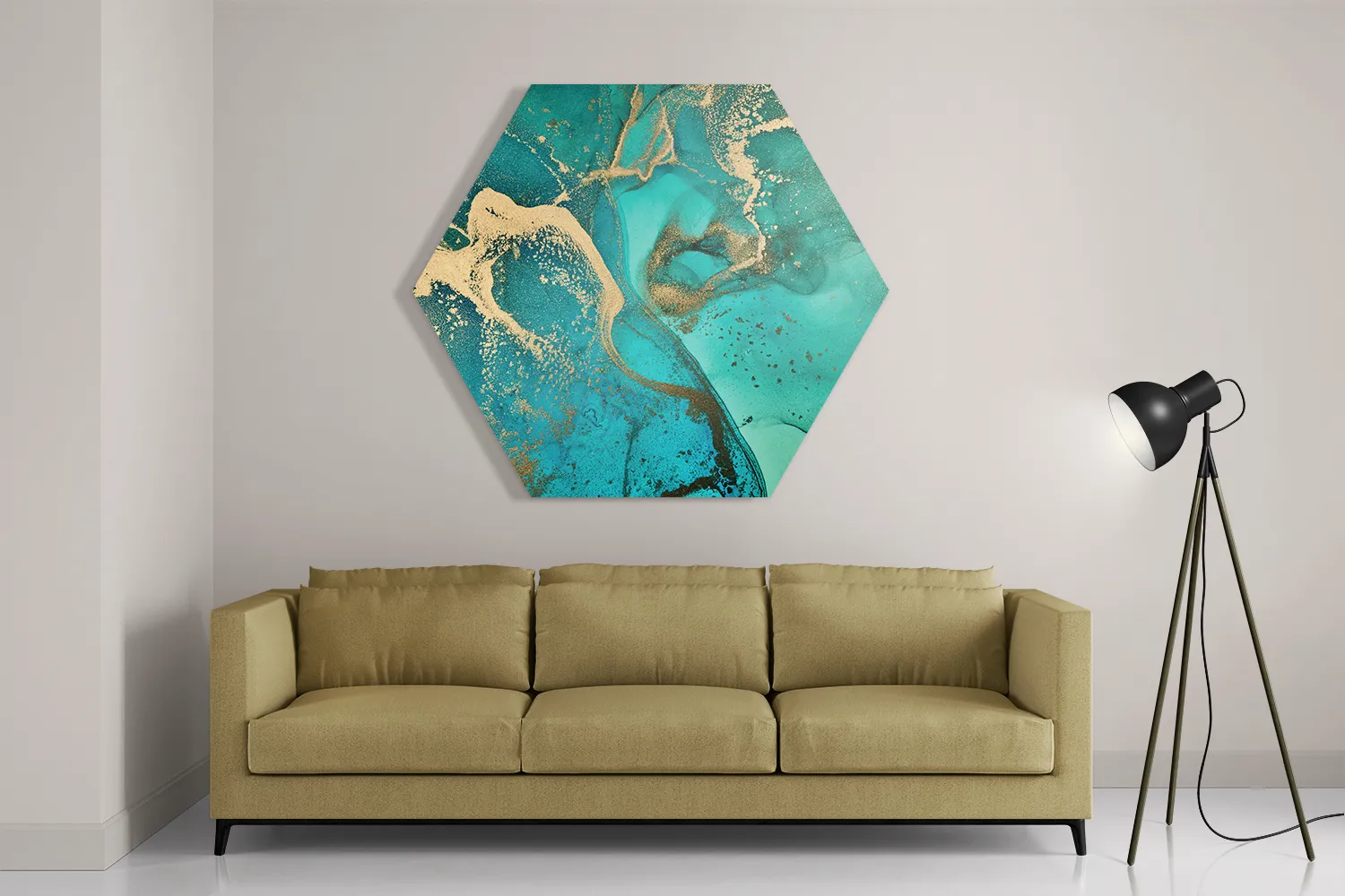 Schilderij Marmer Look Colored 03 Hexagon Template Hexagon1 Marmer 23 2