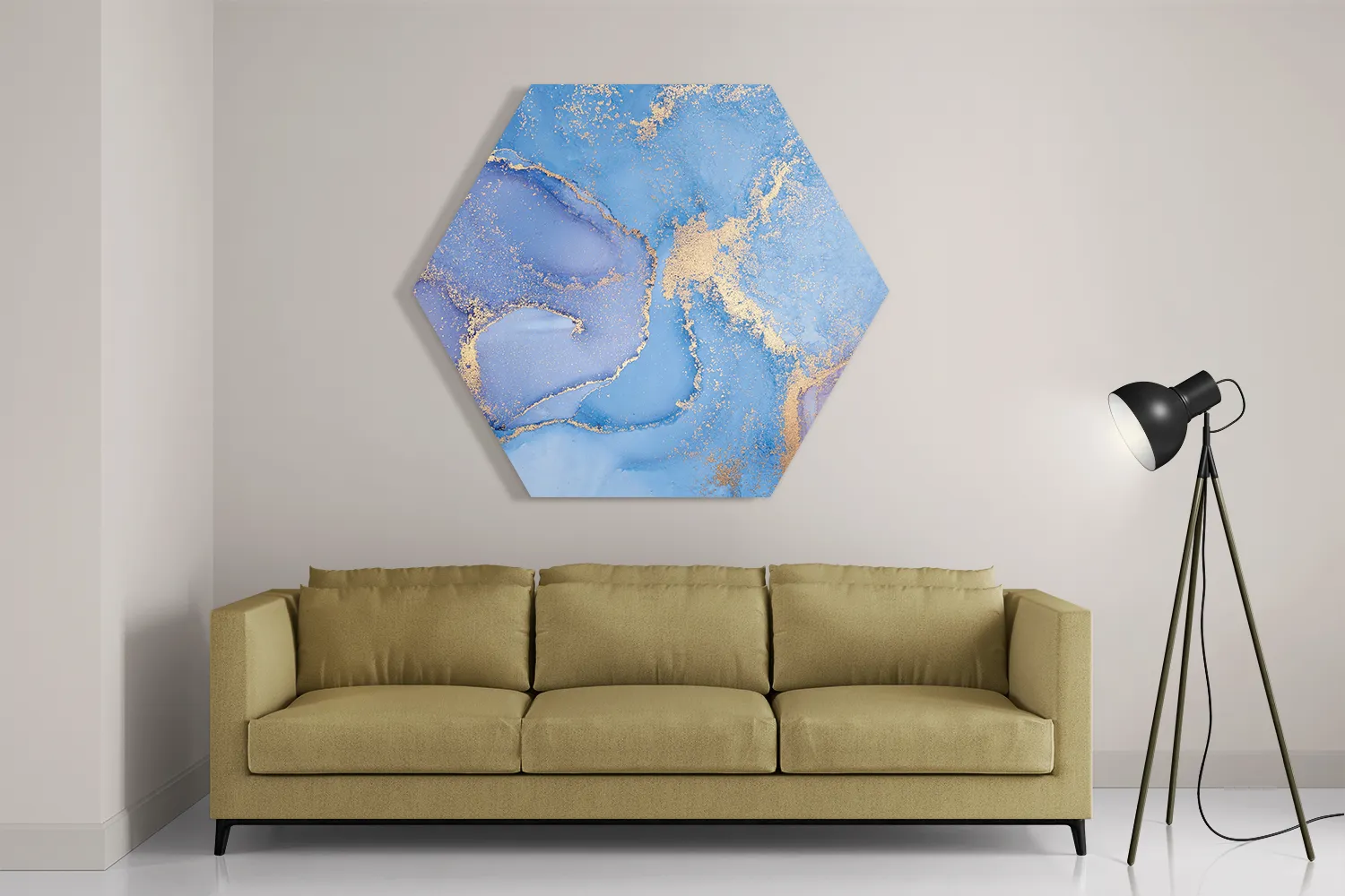 Schilderij Marmer Look Colored 04 Hexagon Template Hexagon1 Marmer 24 2