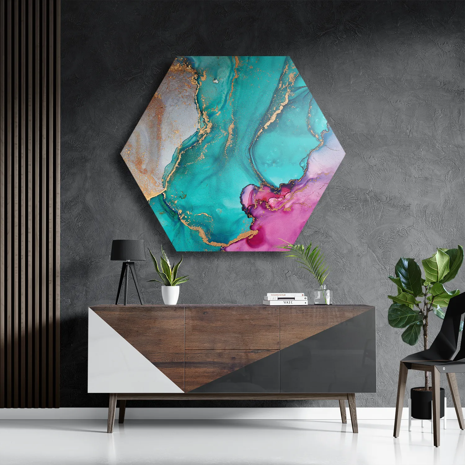 Template_Hexagon1_Marmer_25-3 Schilderij Marmer Look Colored 05 Hexagon Template Hexagon1 Marmer 25 3