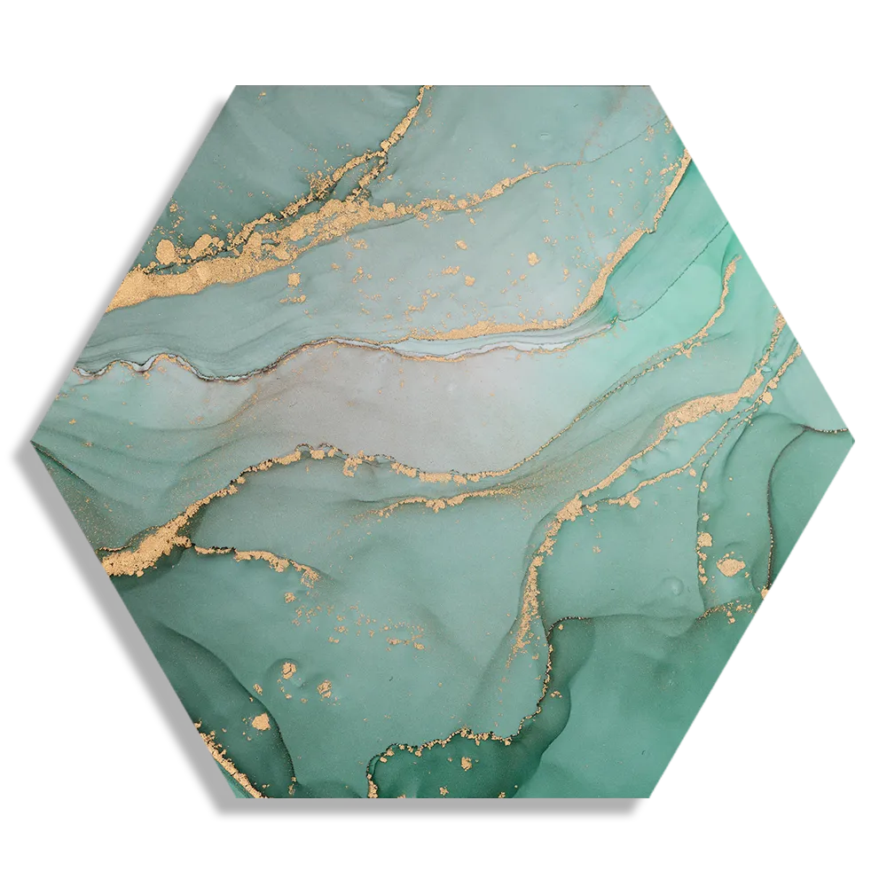 Schilderij Marmer Look Colored 06 Hexagon Template Hexagon1 Marmer 26 1
