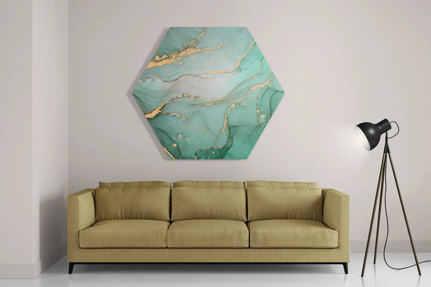 Schilderij Marmer Look Colored 06 Hexagon Template Hexagon1 Marmer 26 2